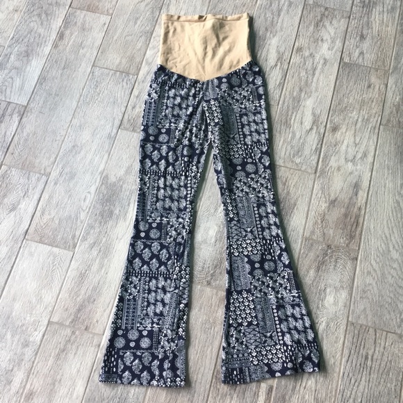 bell bottom maternity jeans